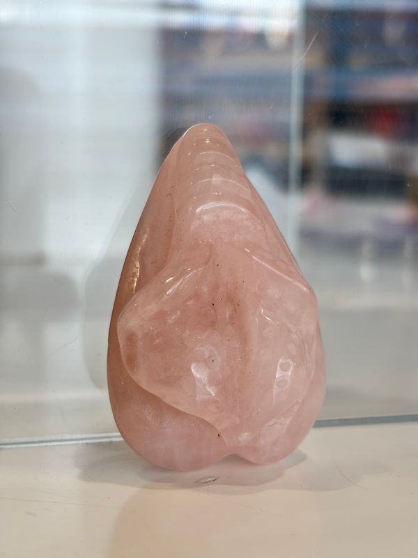 Rose Quartz Vulva Carving