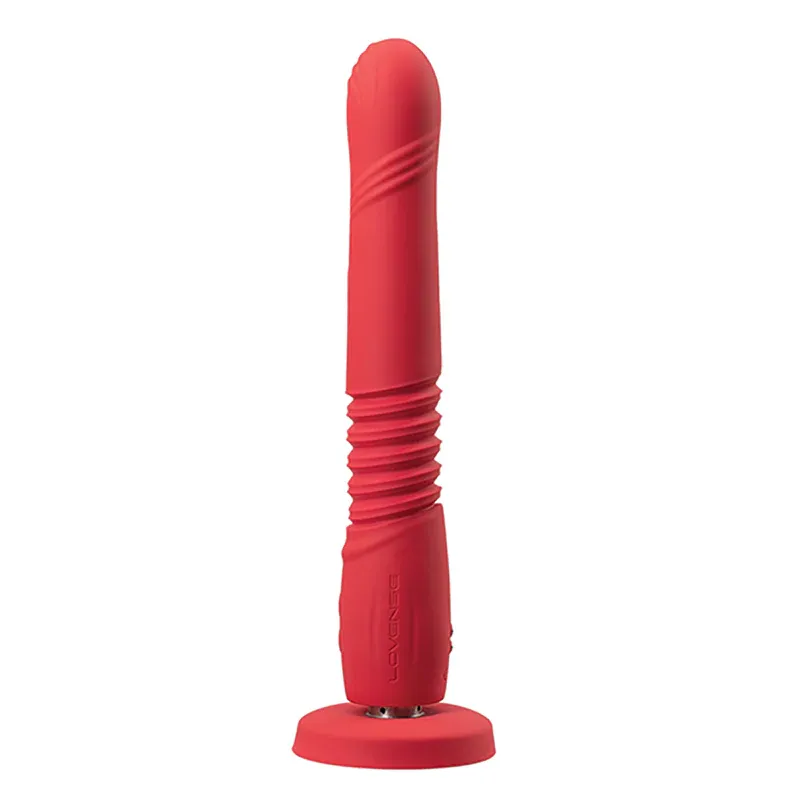 LS0104 Gravity Thrusting Dildo Red