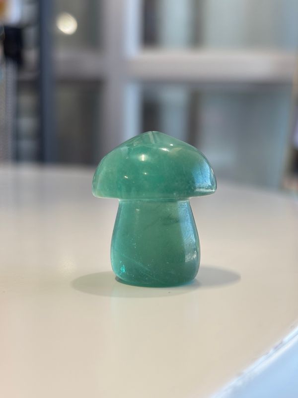 Fluorite Mushroom Carving