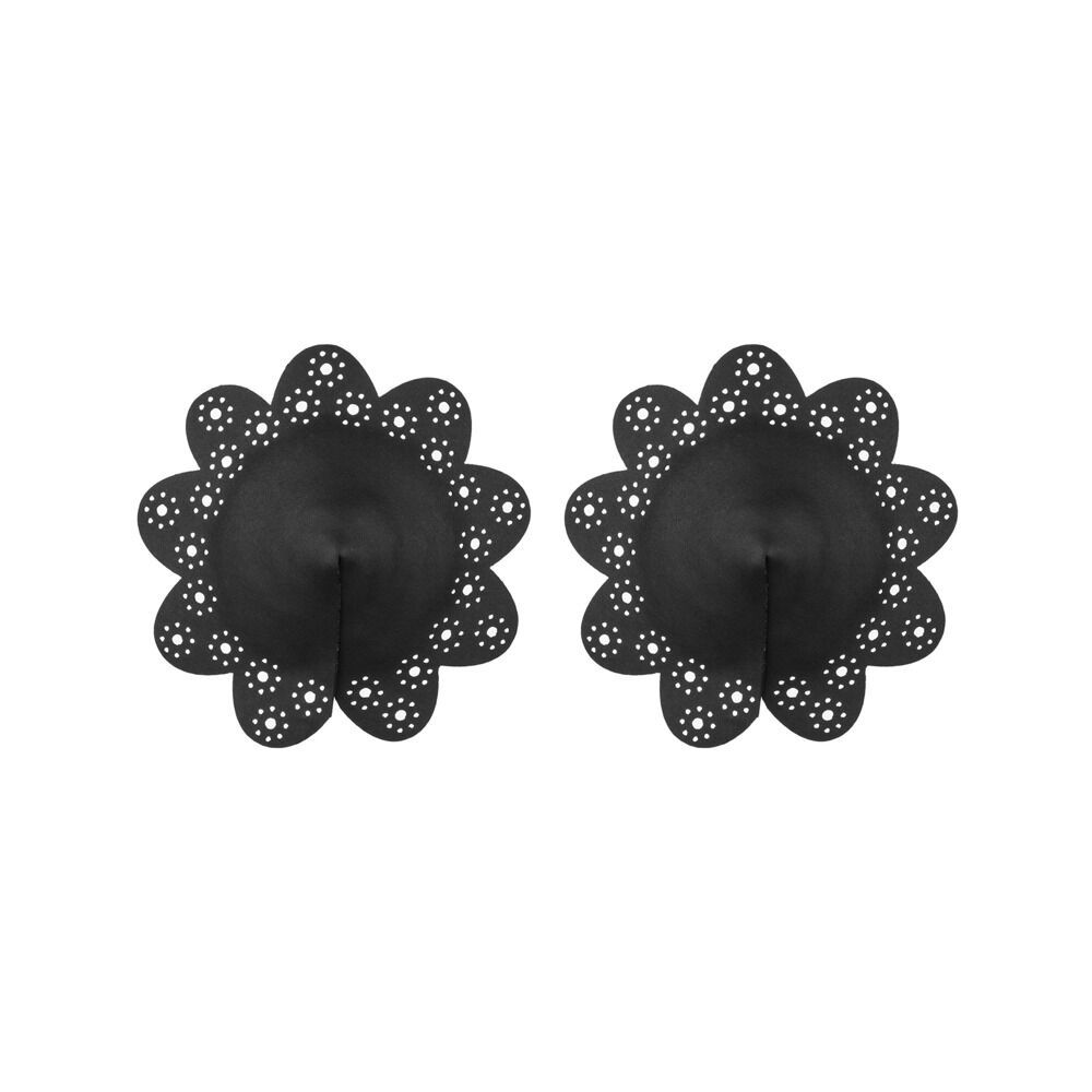 2460920 Lace Nipple Covers Black O/S