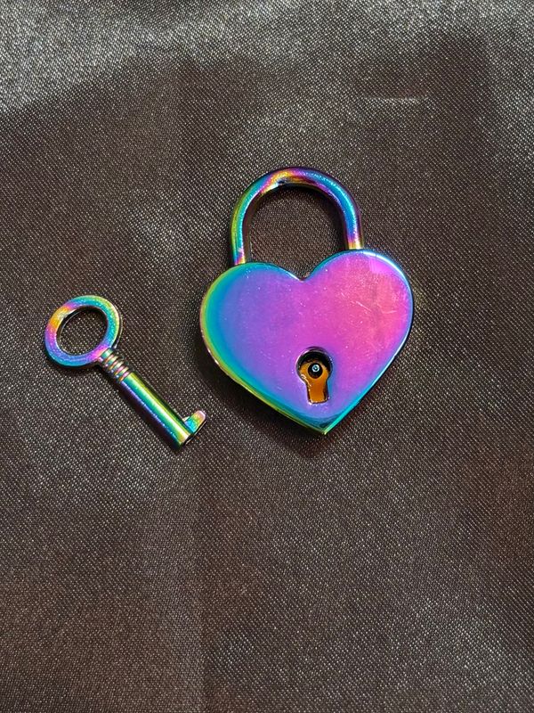 Rainbow Heart Lock