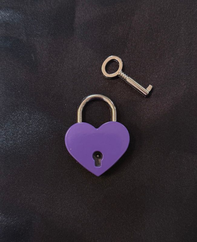 Matte Purple Heart Lock