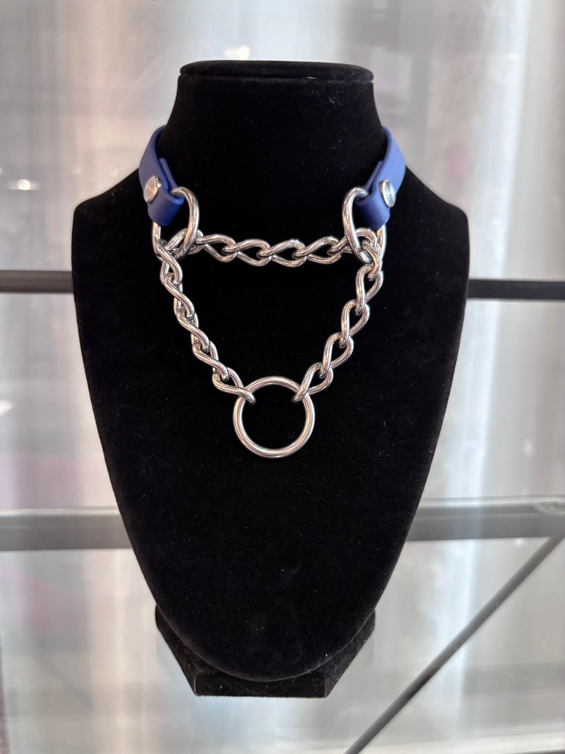 1/2in Locking Bio Martingale Navy Round