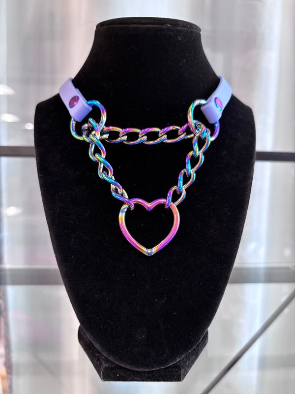 1/2in Bio Martingale Lavender Heart