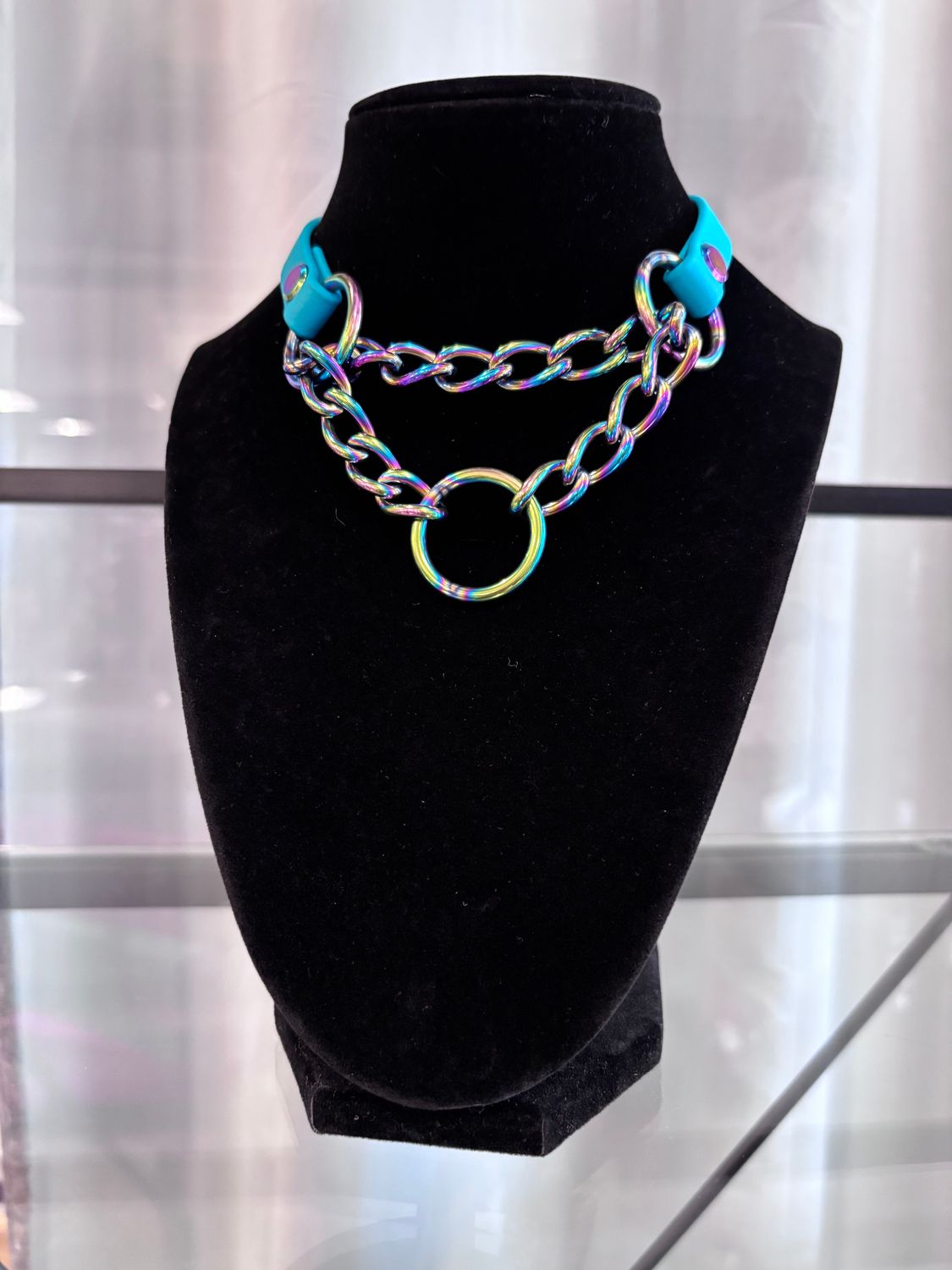 1/2in Bio Martingale Teal Rainbow Round