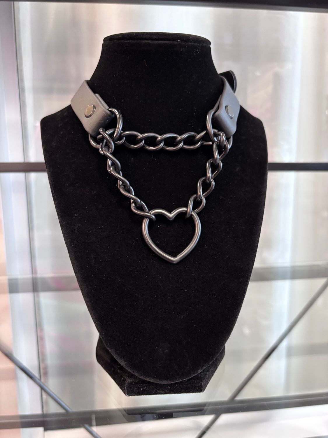 3/4in Biothane Martingale Black Heart