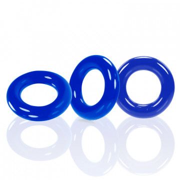 OX-3047-PLC Willy Rings 3pc Blue