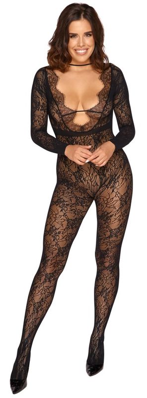 2551373 Lace Catsuit Black S-L