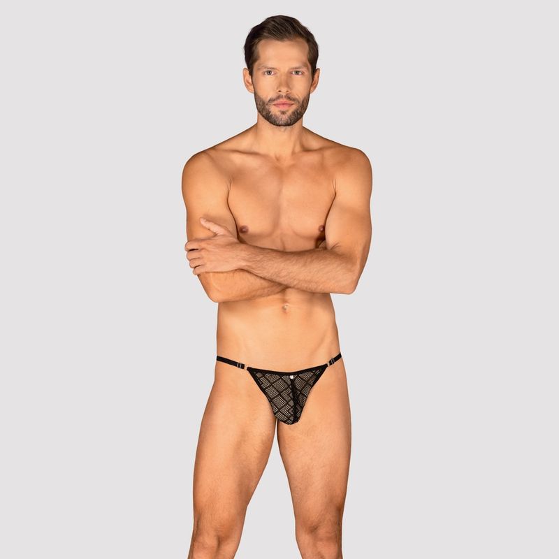 2111721 Severio Mens Thong Black S-L