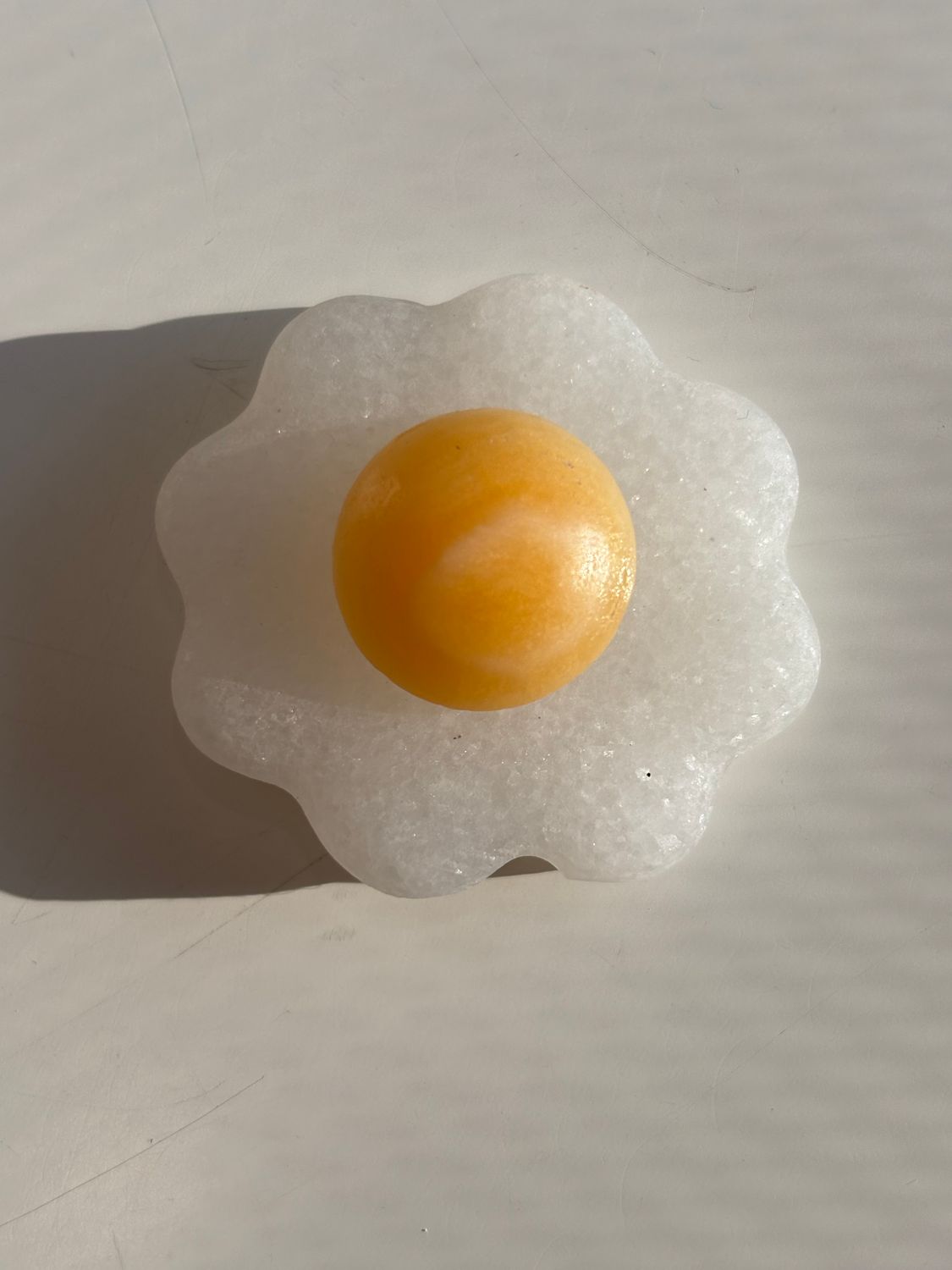 Calcite/White Jade Egg