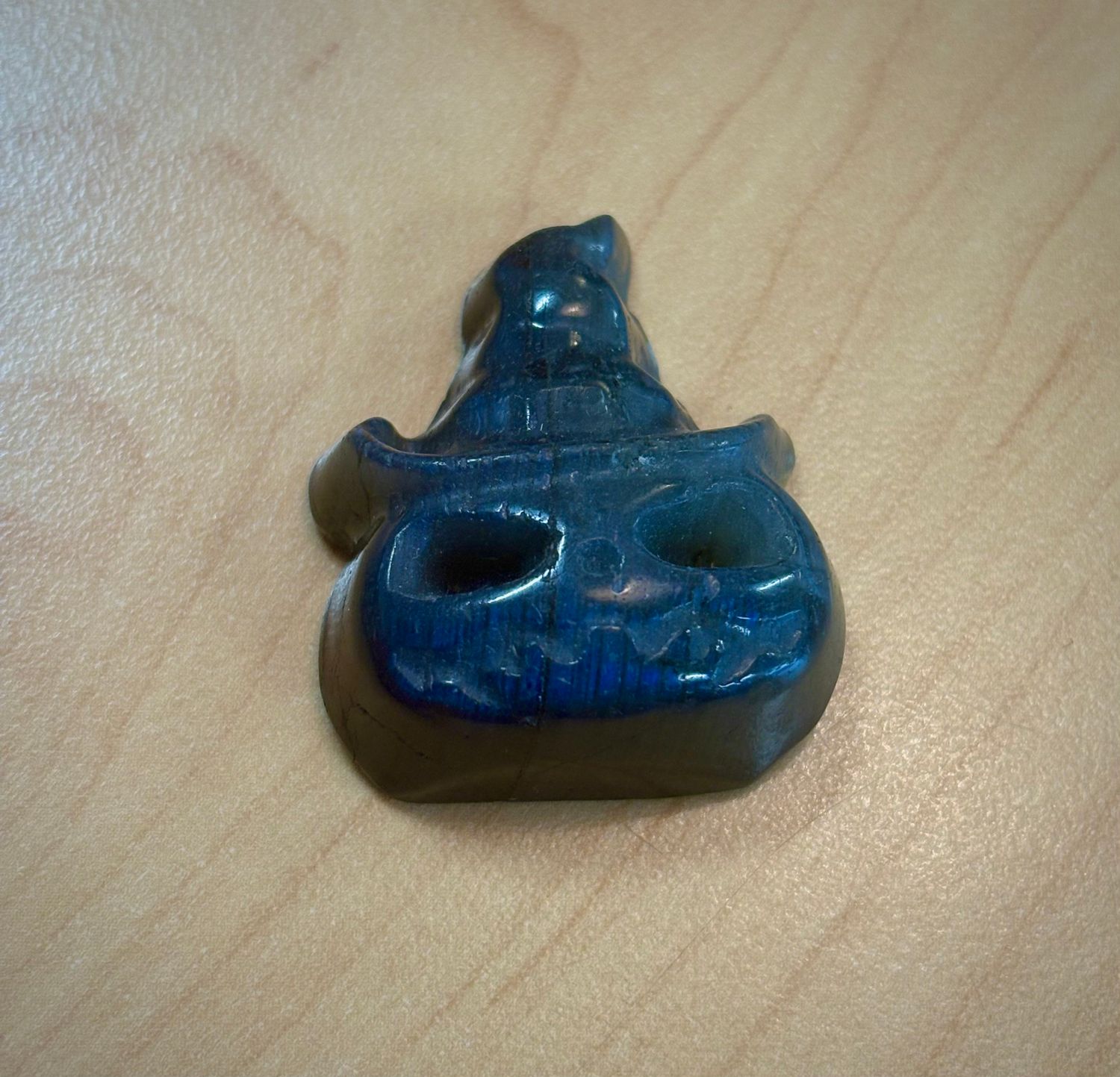 Labradorite Pumpkin Flatback