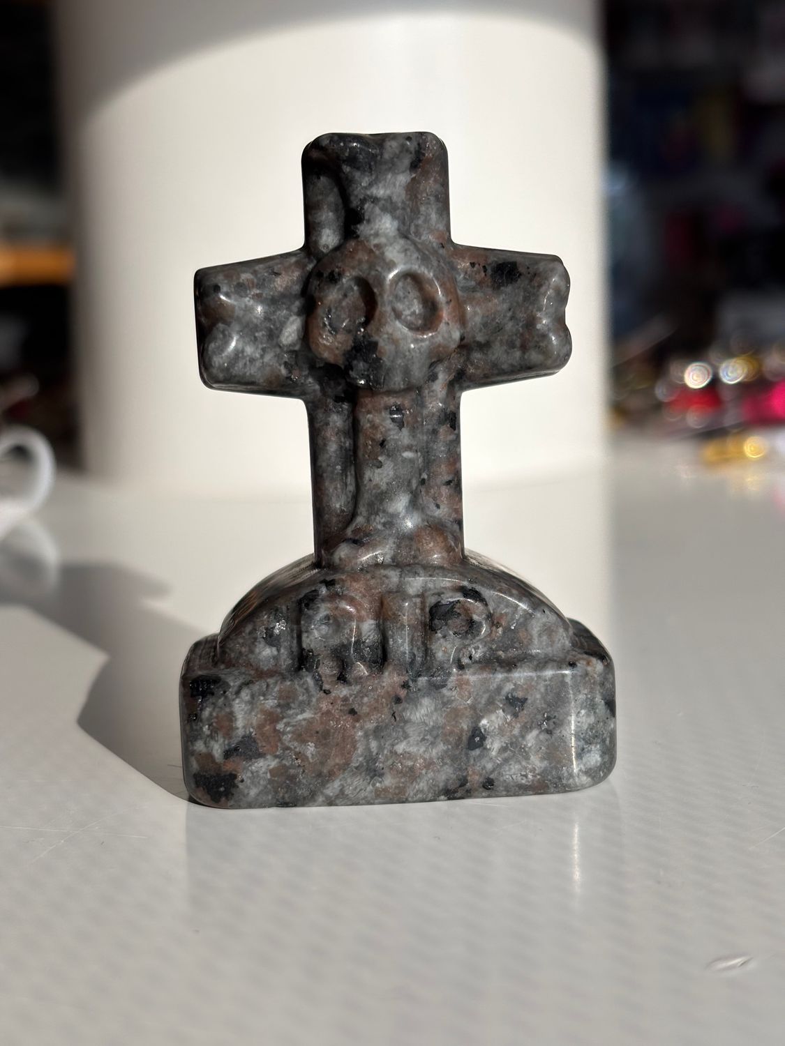 Yooperlite Tombstone Carving