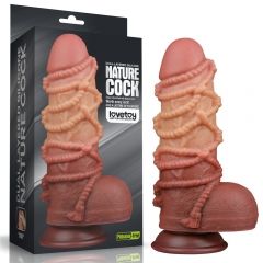 LV411072 9.5" Silicone Dildo W/ Rope