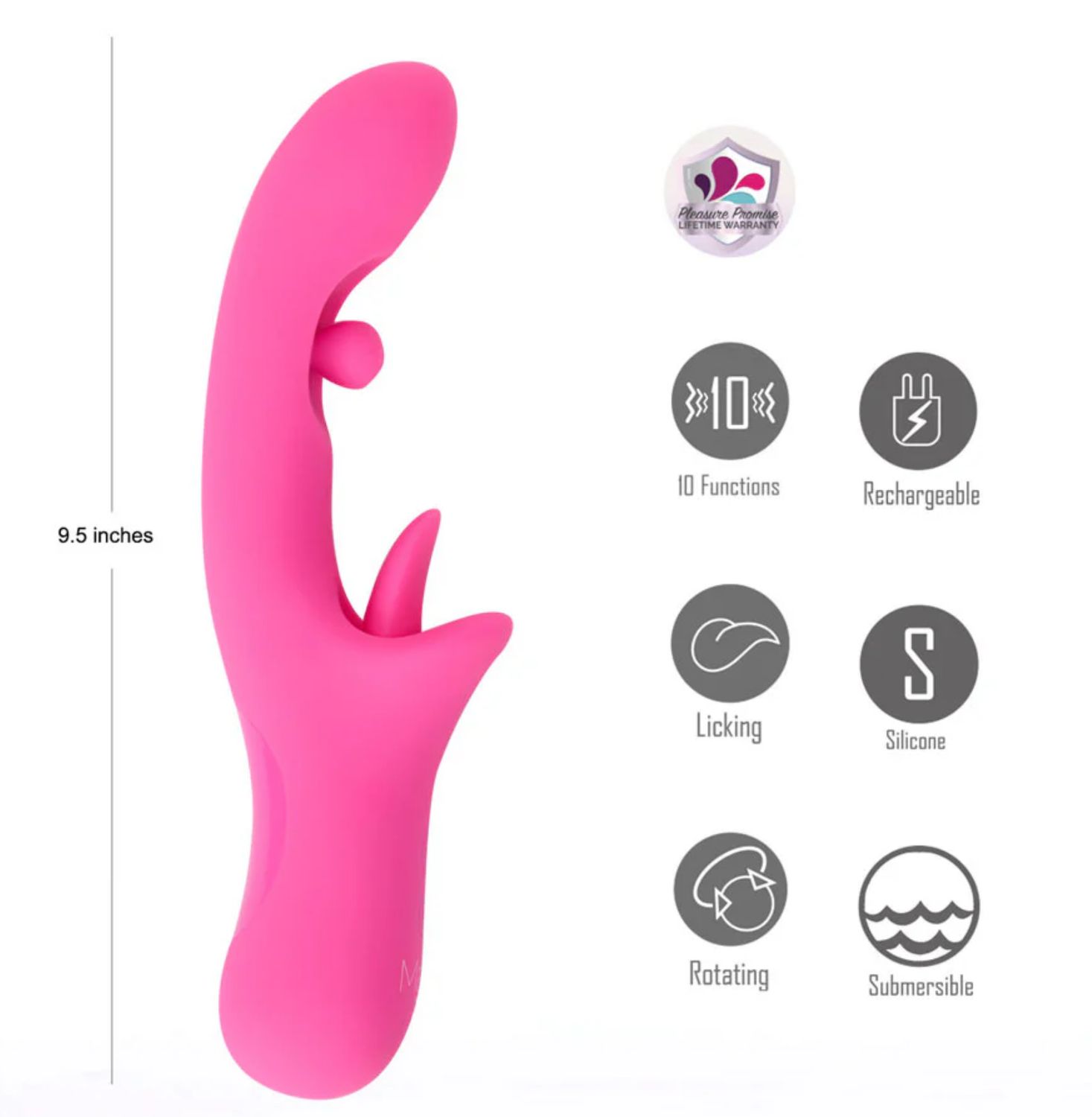 BO-25-10 Alora Licking/Rotating Vibrator Pink