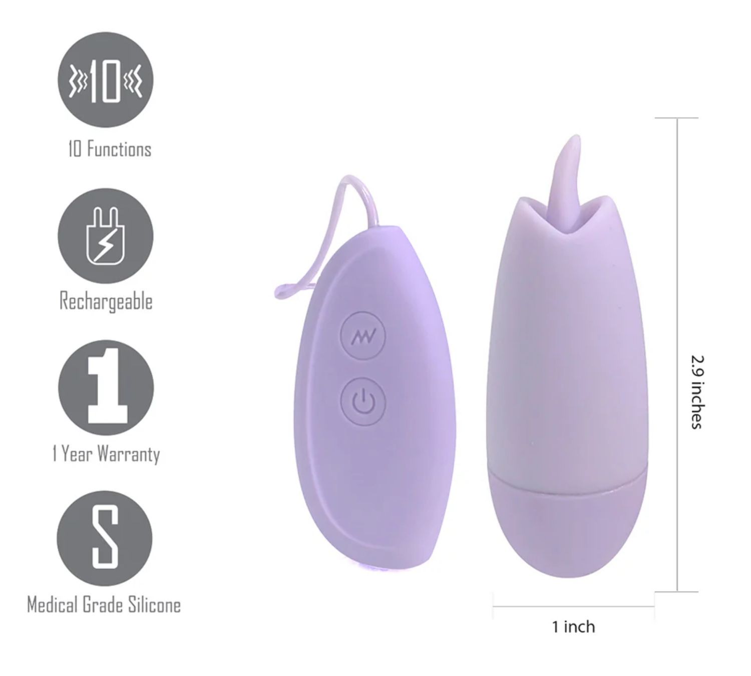 JM-19112 ELLIE Wired Tonguu Egg Purple