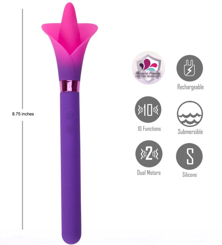 MA25-07 Vala Flower Vibrator Purple