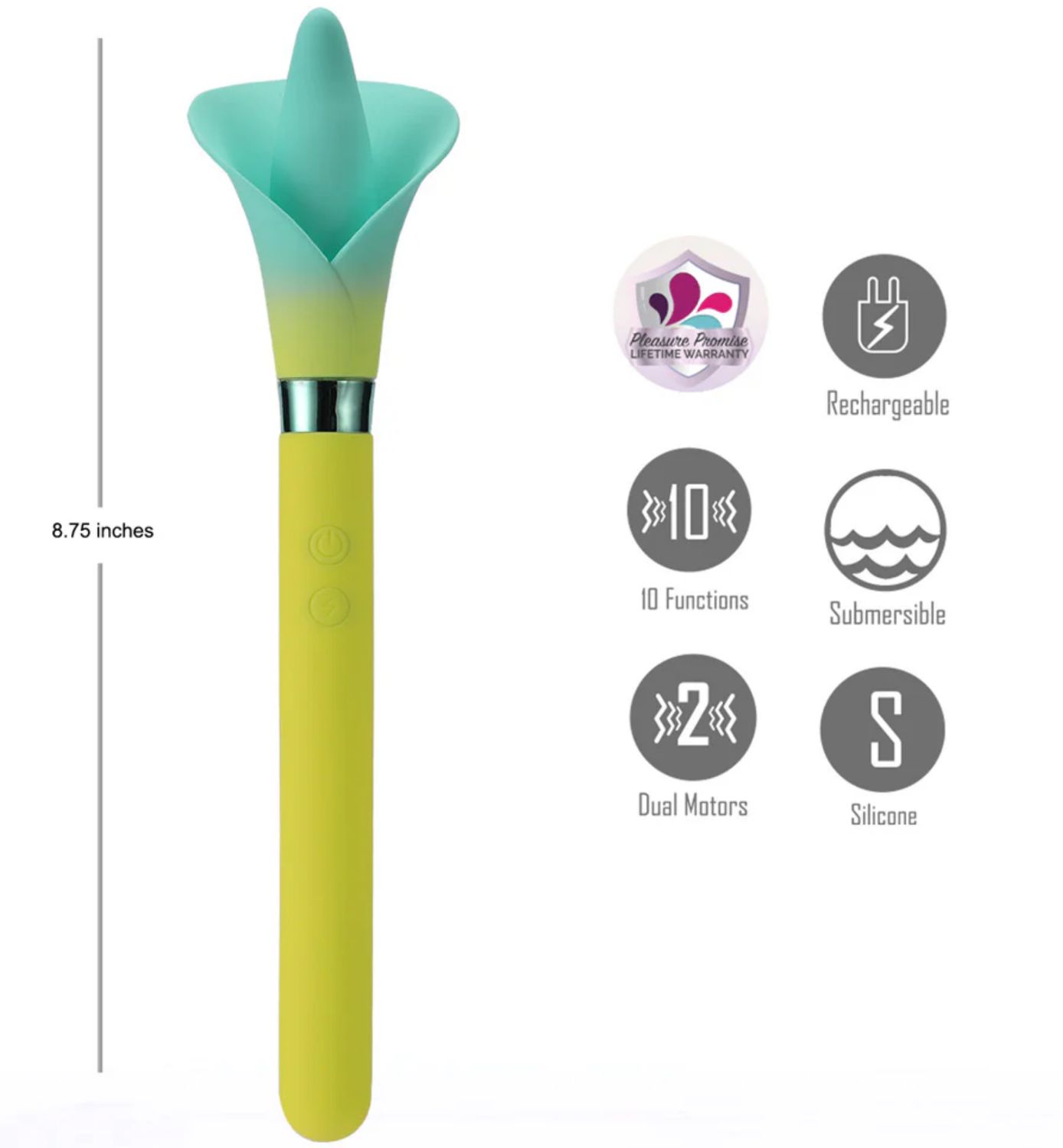 MA25-07 Vala Flower Vibrator Yellow