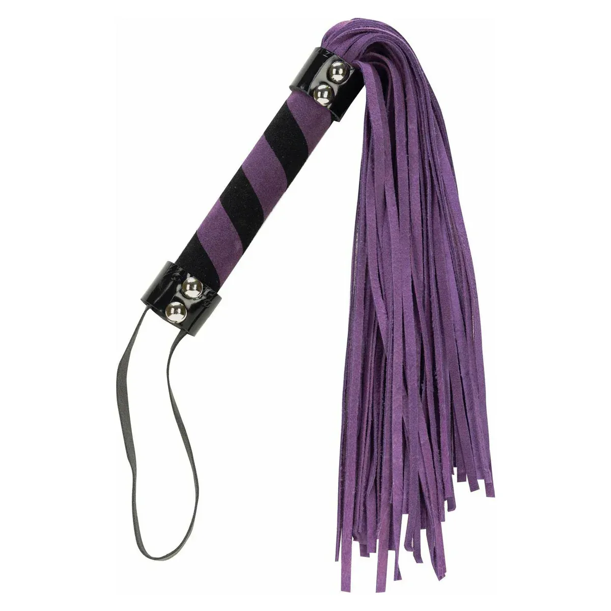 5515-6 Punishment Suede Bondage Whip Purple
