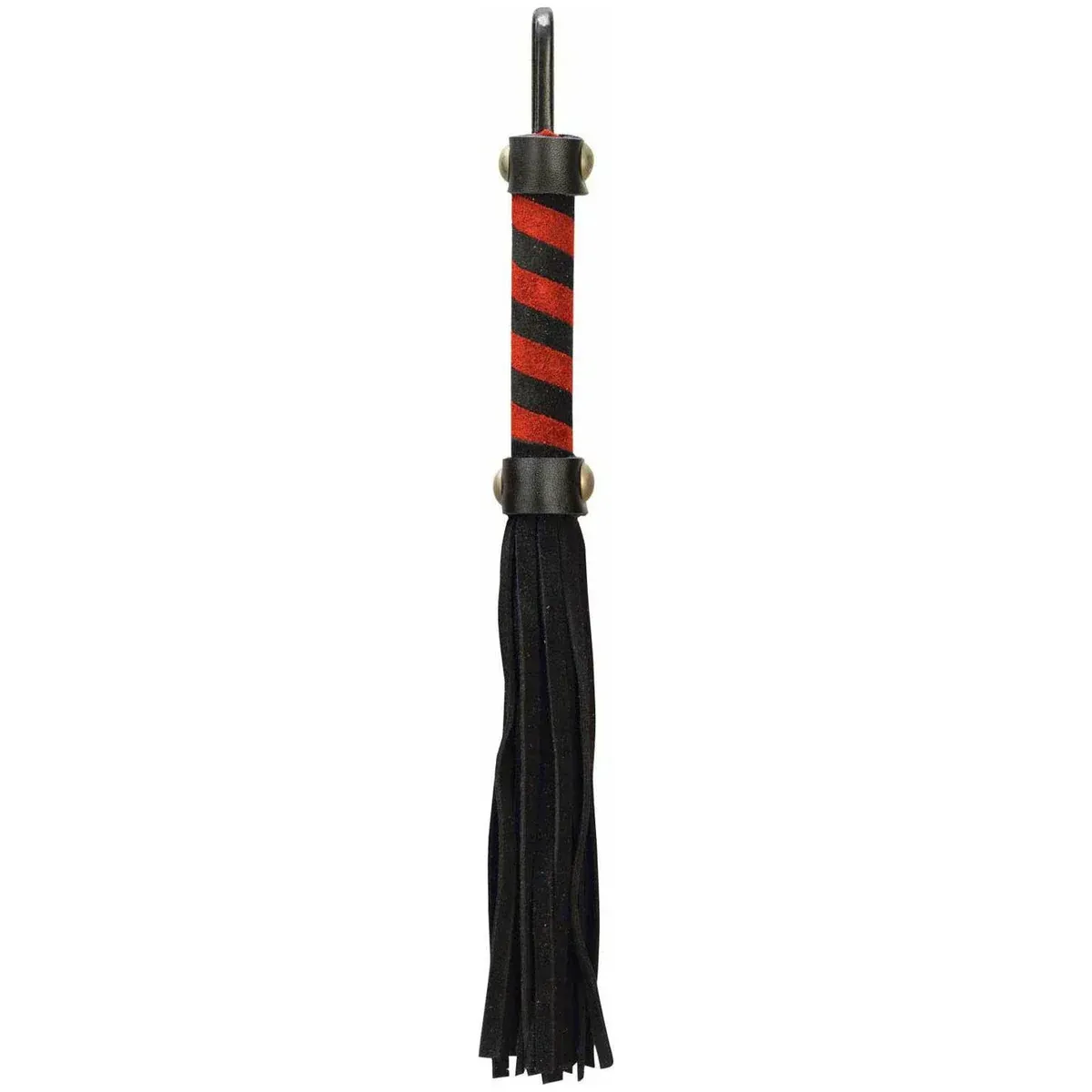 552-27 Punishment Whip Small Black/Red