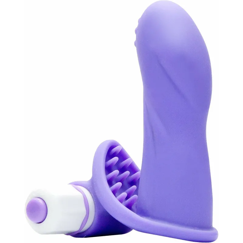 500515 Finger Sleeve W/ Dildo Purple