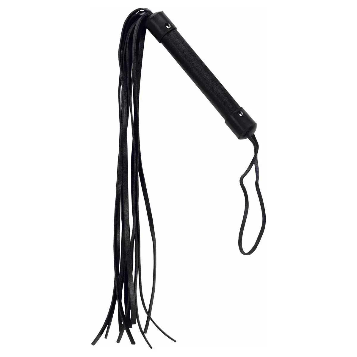 53011 Punishment Leather Whip Black