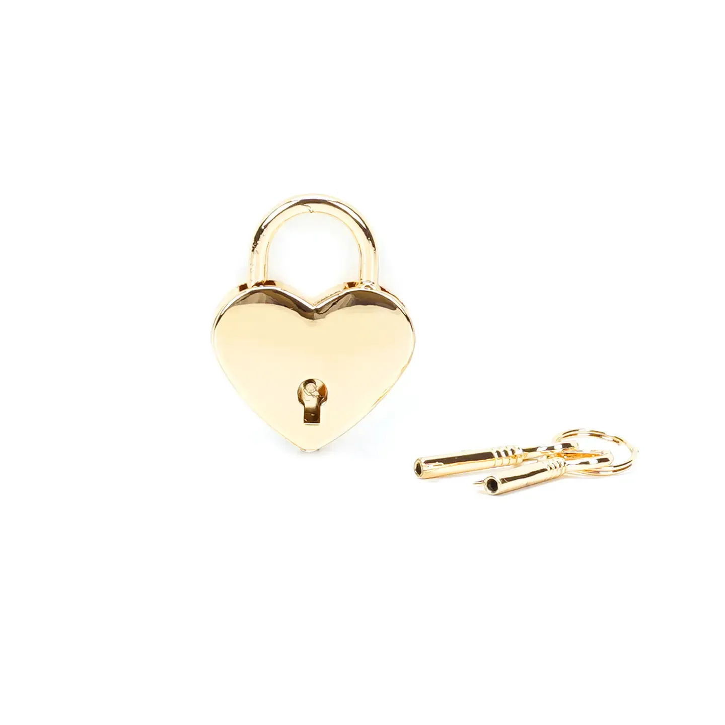 AS-80335 Gold Heart Padlock 2pc