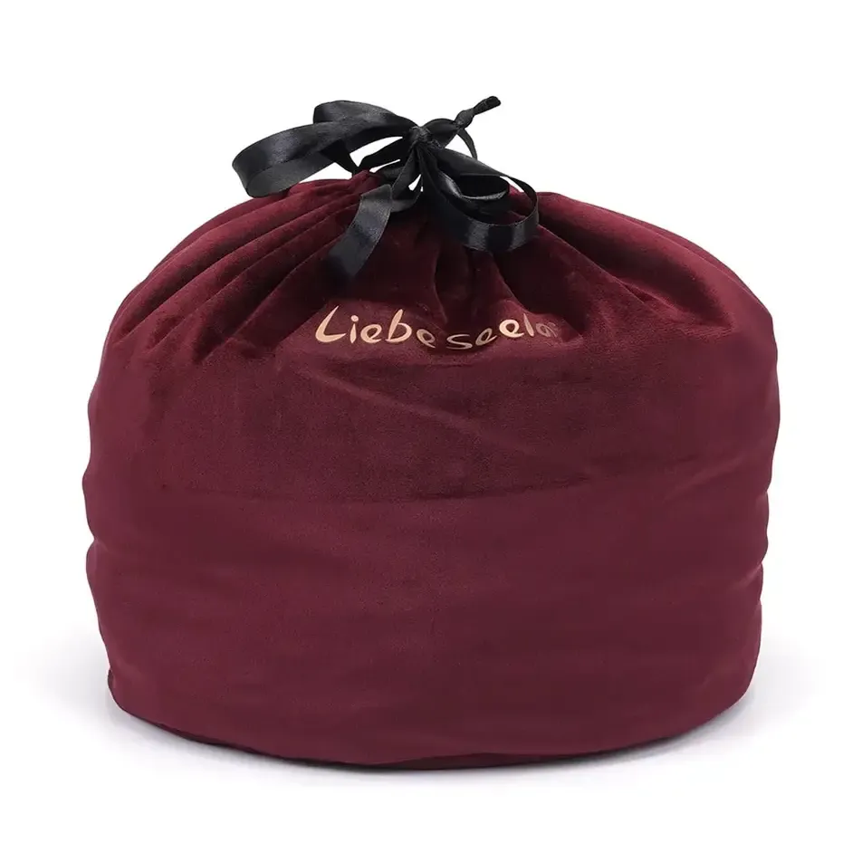 AS-80490BG Wine Red Bondage Storage Bag Large Cylindrical