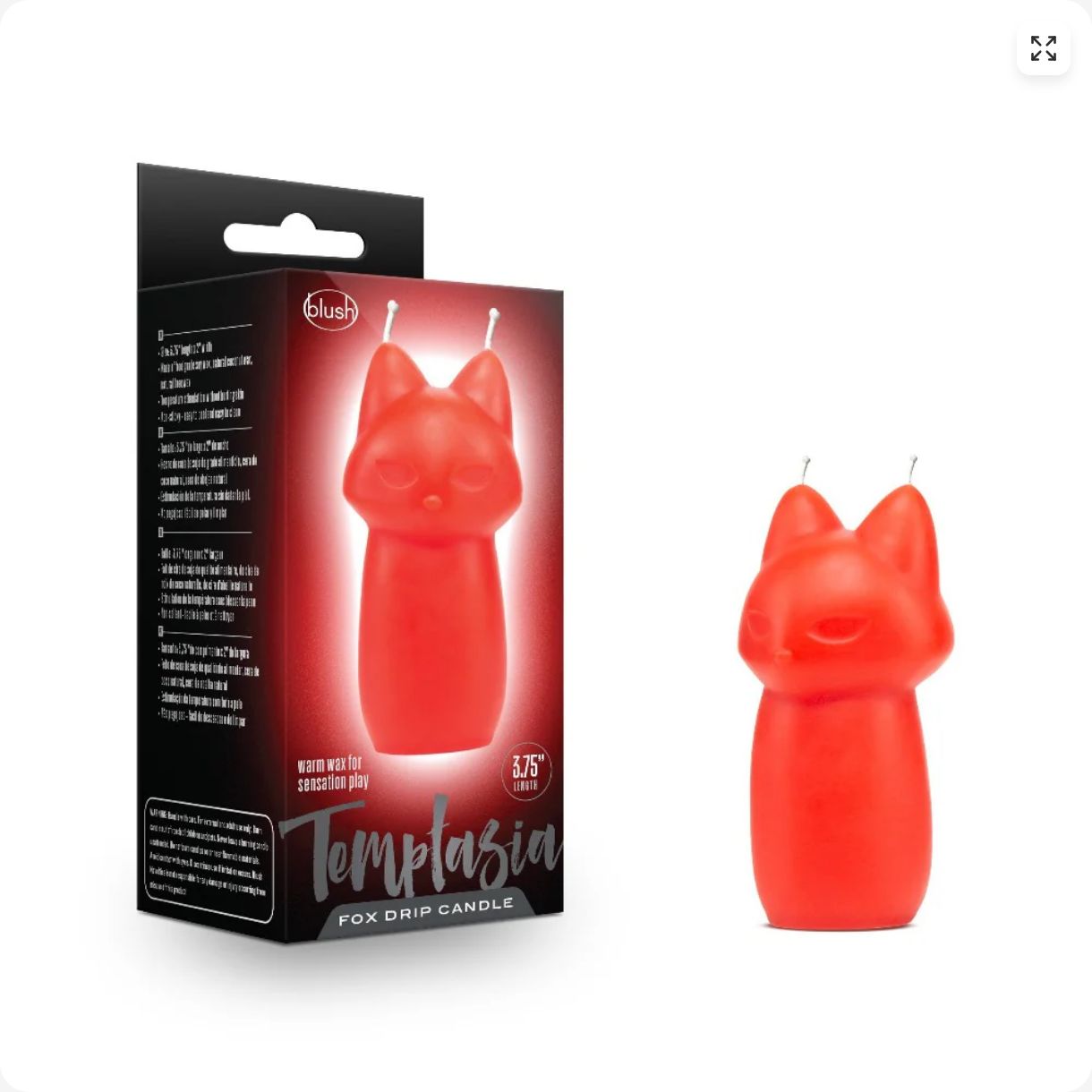 BL42008 Fox Drip Candle Red
