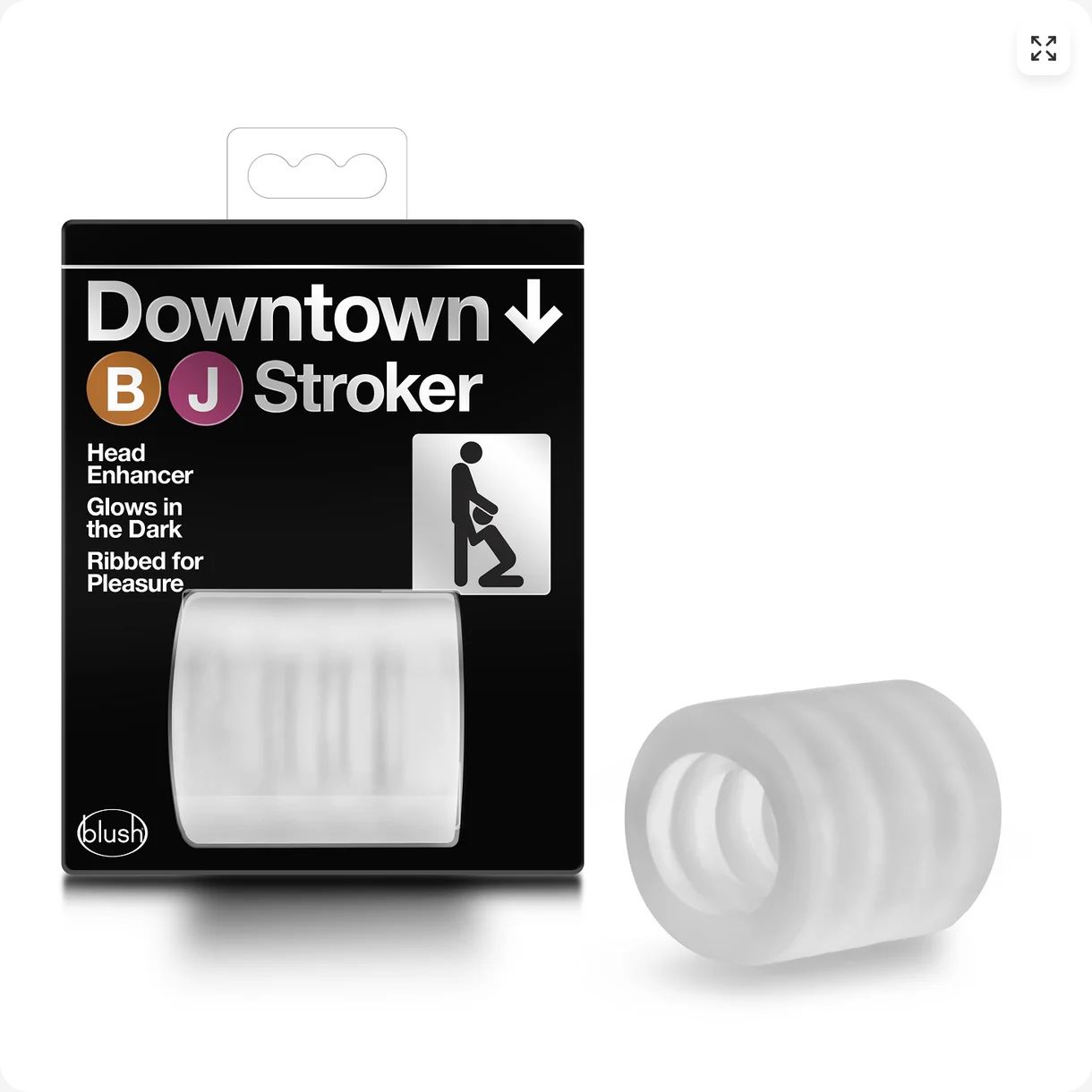 BL02312 Downtown BJ Stroker Clear