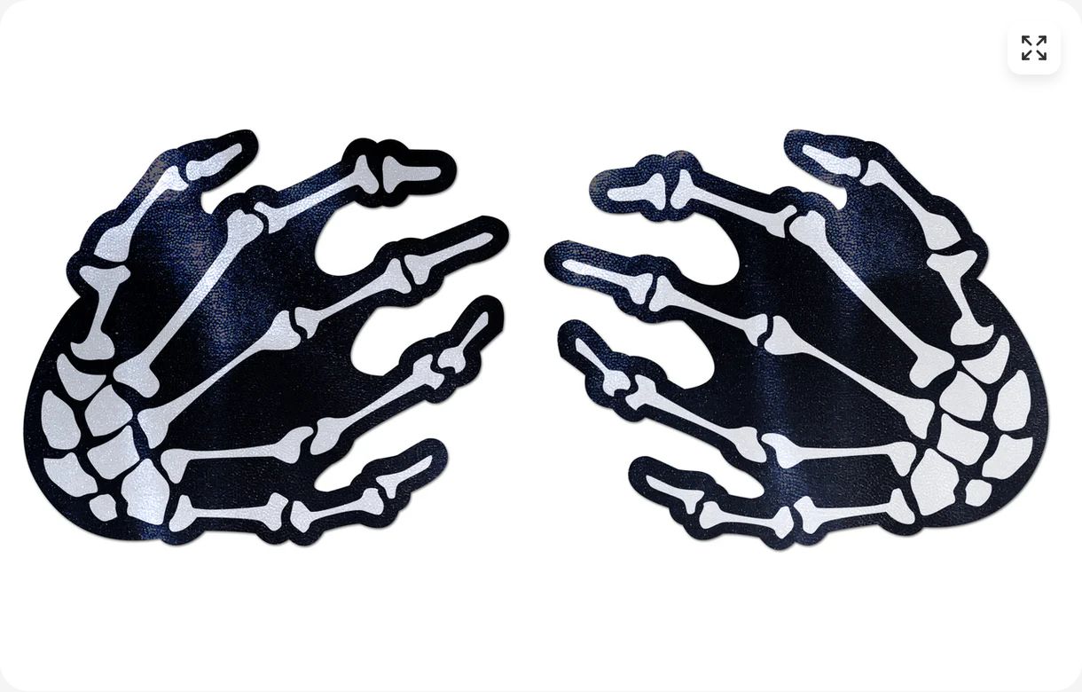 PTSKH-BK Skeleton Hand Pasties