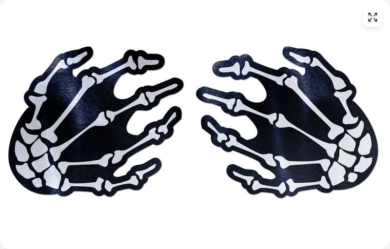 PTSKH-BK Skeleton Hand Pasties