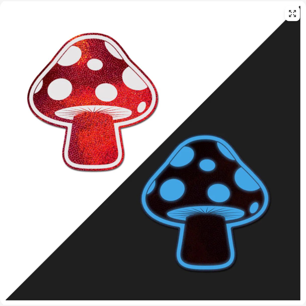 PTSHRM-GLW Glow Shroom Pasties