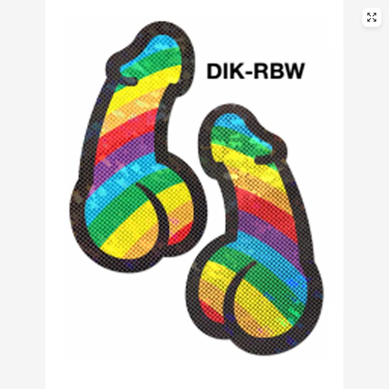 PTDIK-RBW Penis Nip Pasties Rainbow