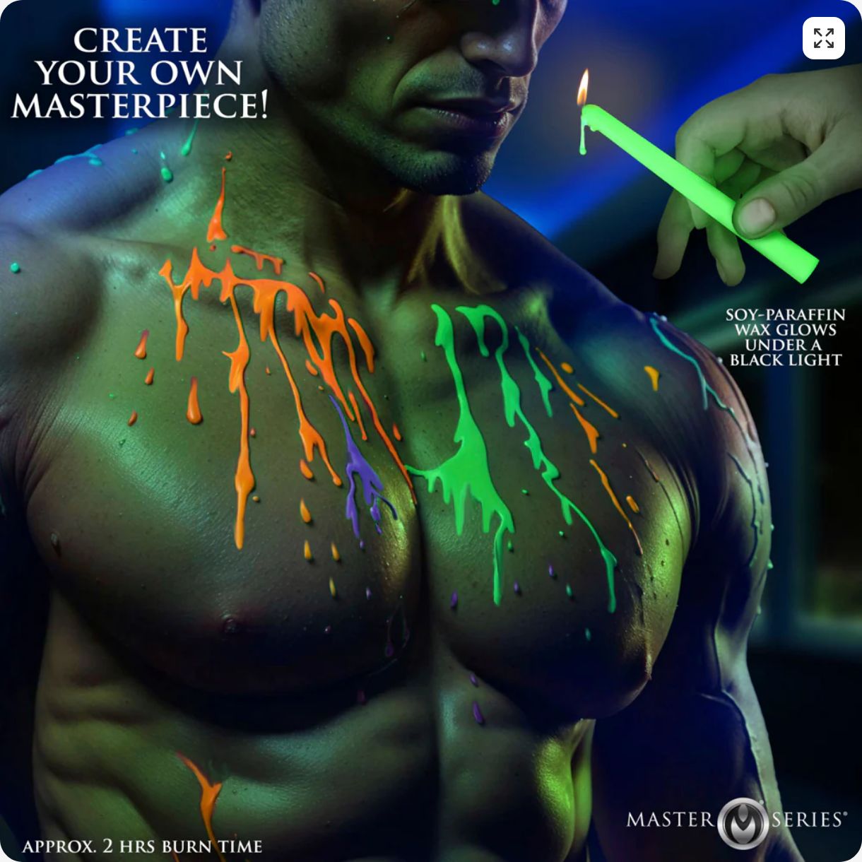 XRAH678 UV Drip Candles 4pc