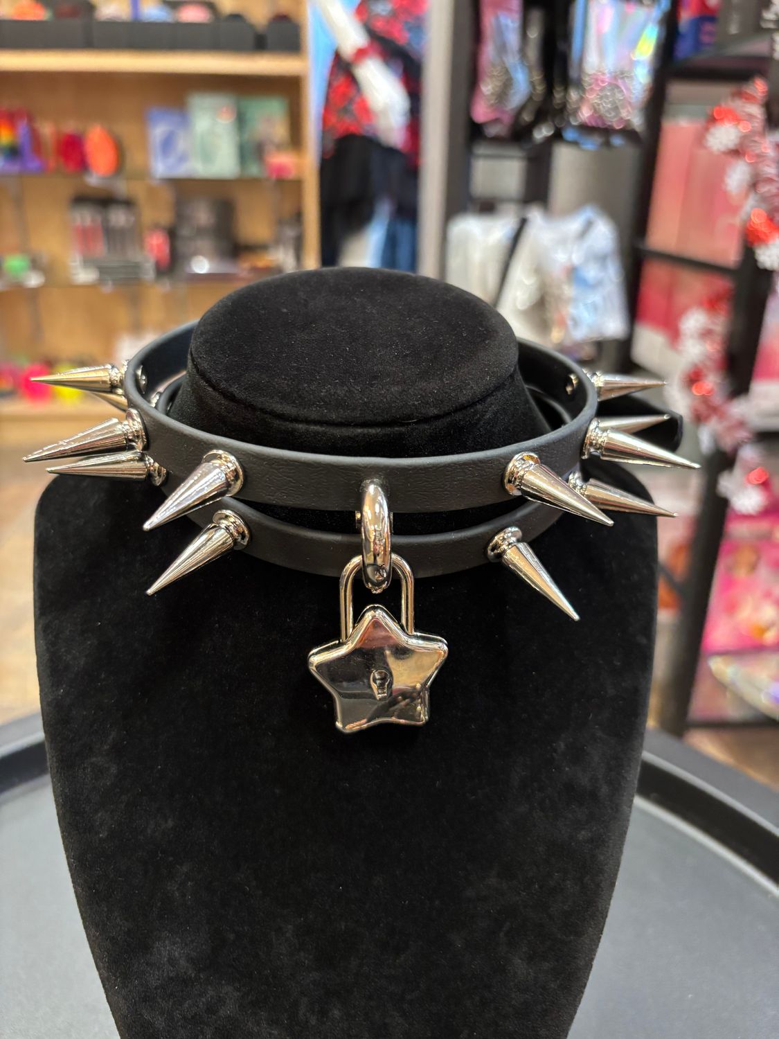 Biothane Double Collar Silver Spike