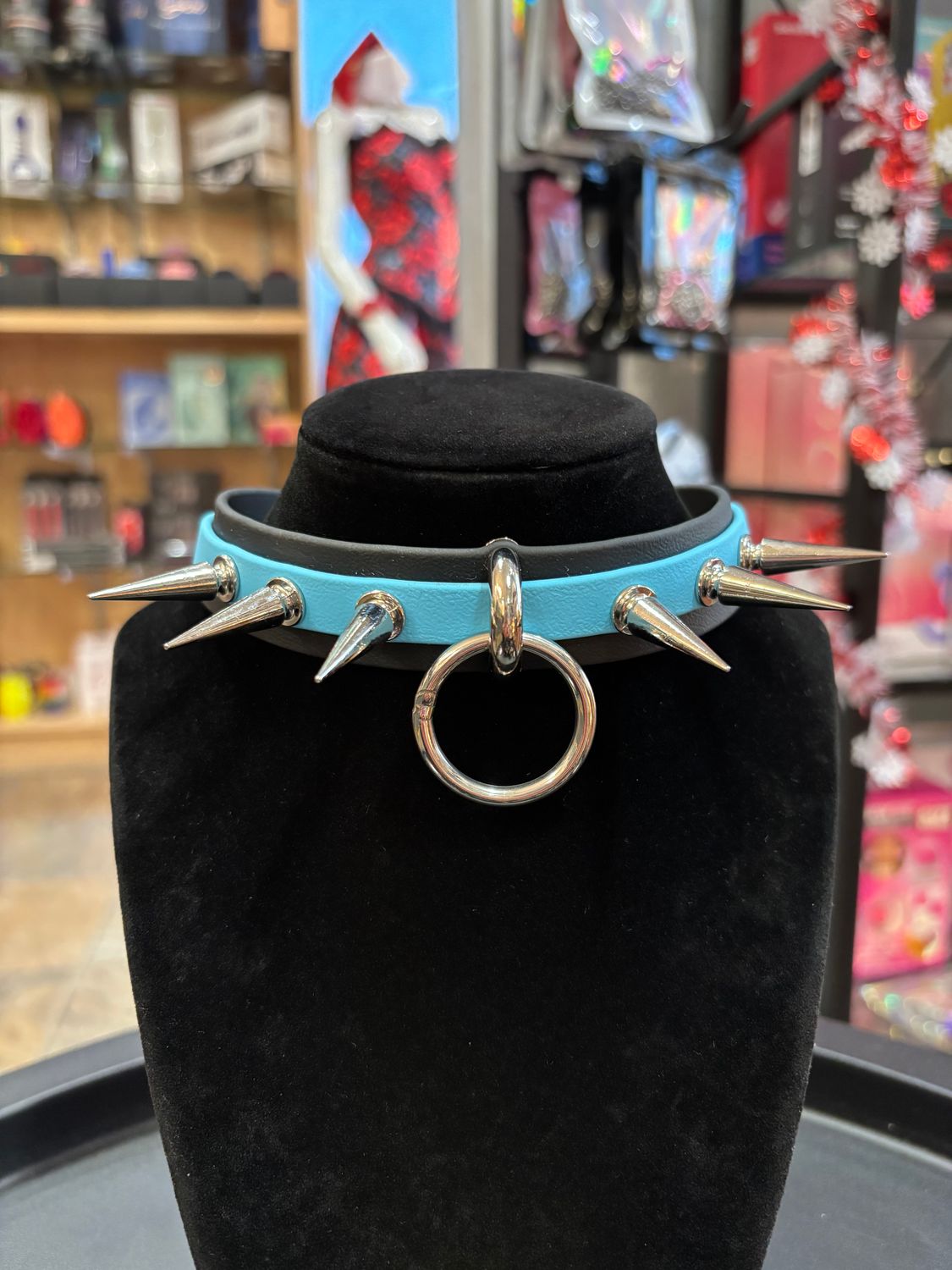 Biothane Pup Collar Blue w/ Ring