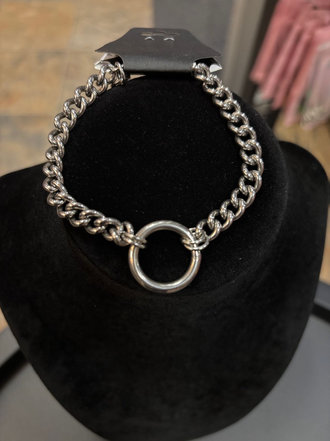 Day Collar Bracelet Silver Round