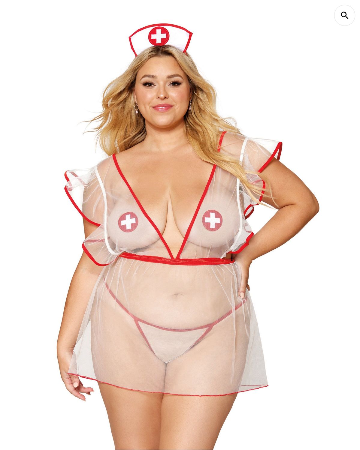 DG12916X Sheer Nurse Apron