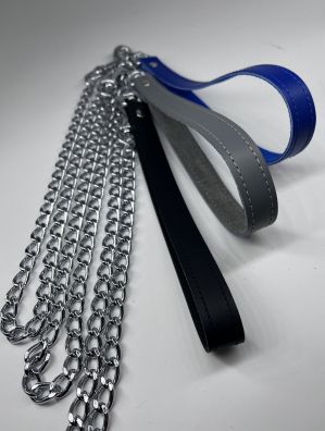 3005 30" Leather Leash Grey