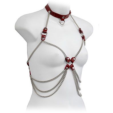 6108 Bra Harness Burgundy