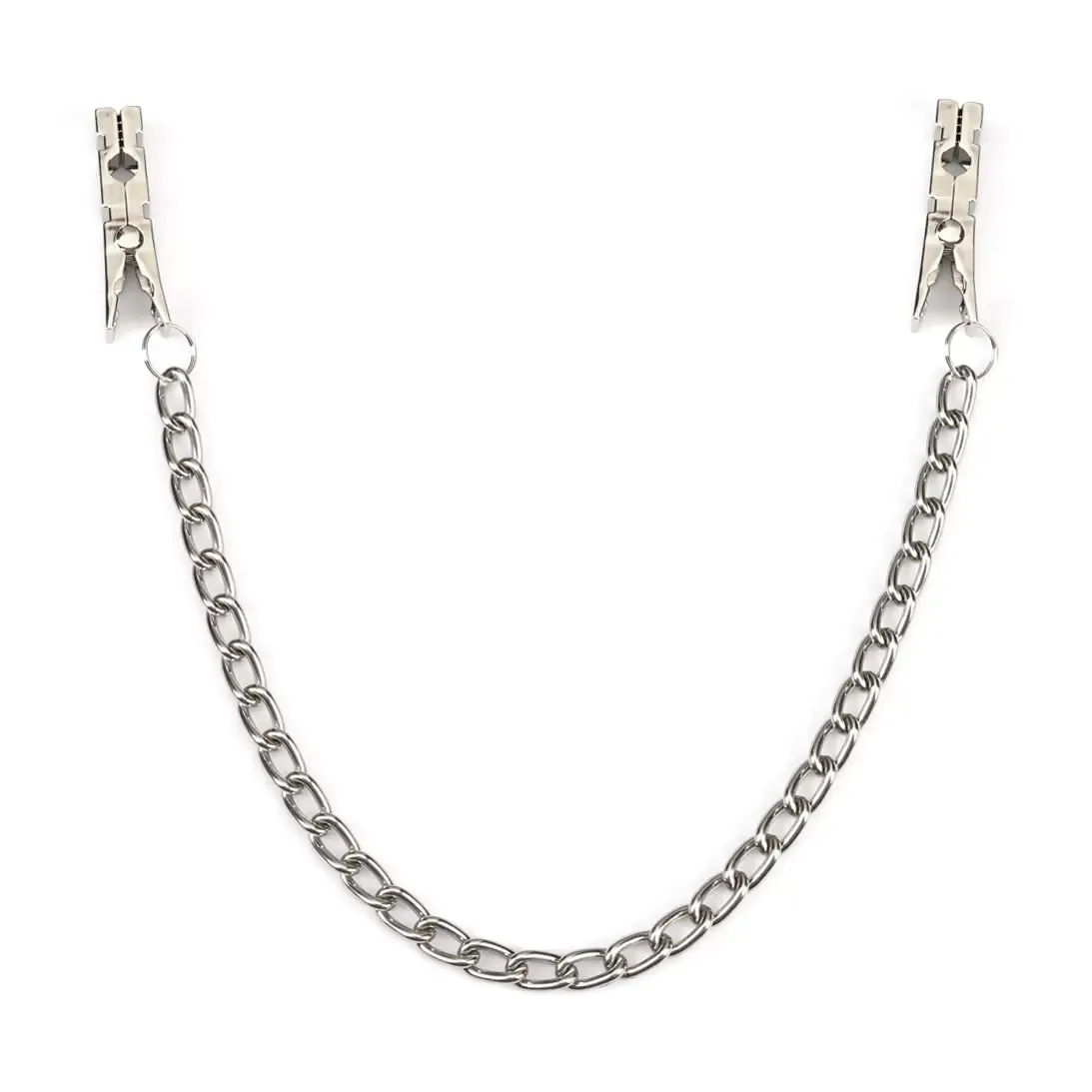 NC-80850 Silver Peg Clamps w/ Chain