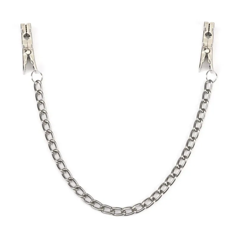 NC-80850 Silver Peg Clamps w/ Chain