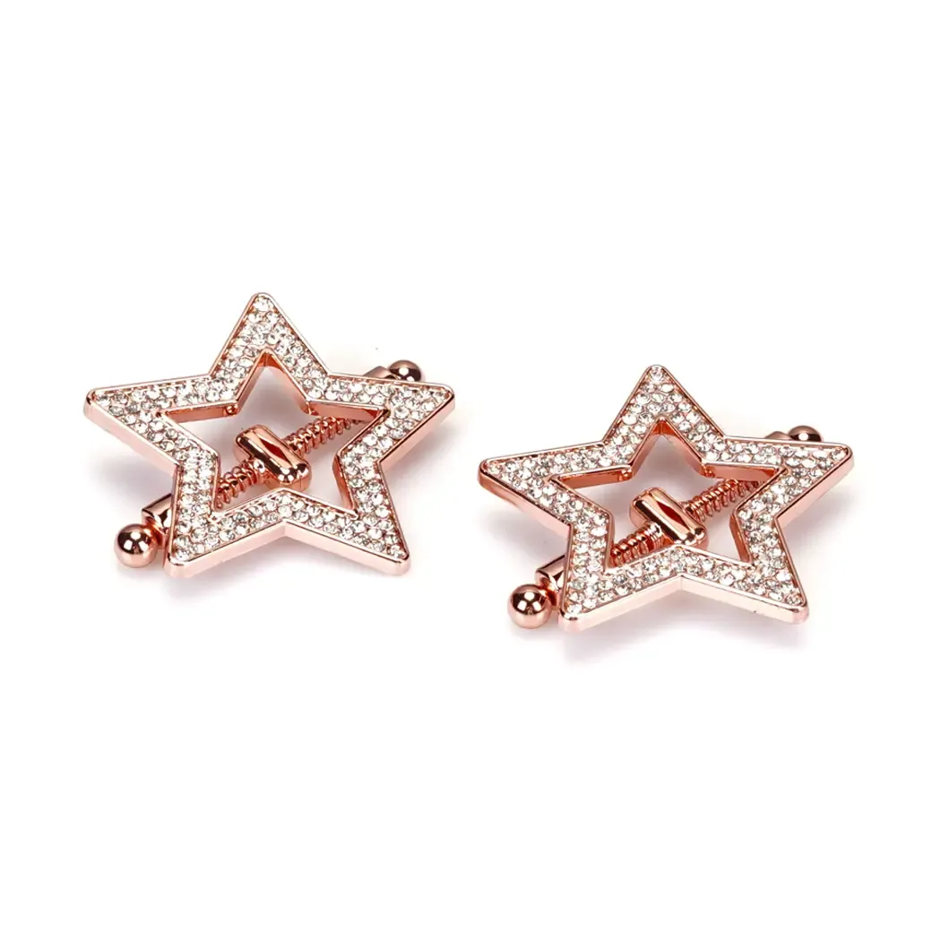 NC-81673 Nip Clamp Star Rose Gold