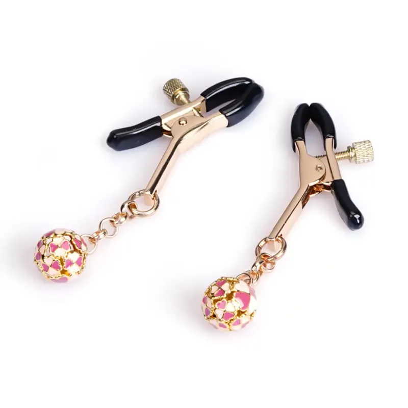 NC-81686 Zinc Nip Clamps Gold Flower