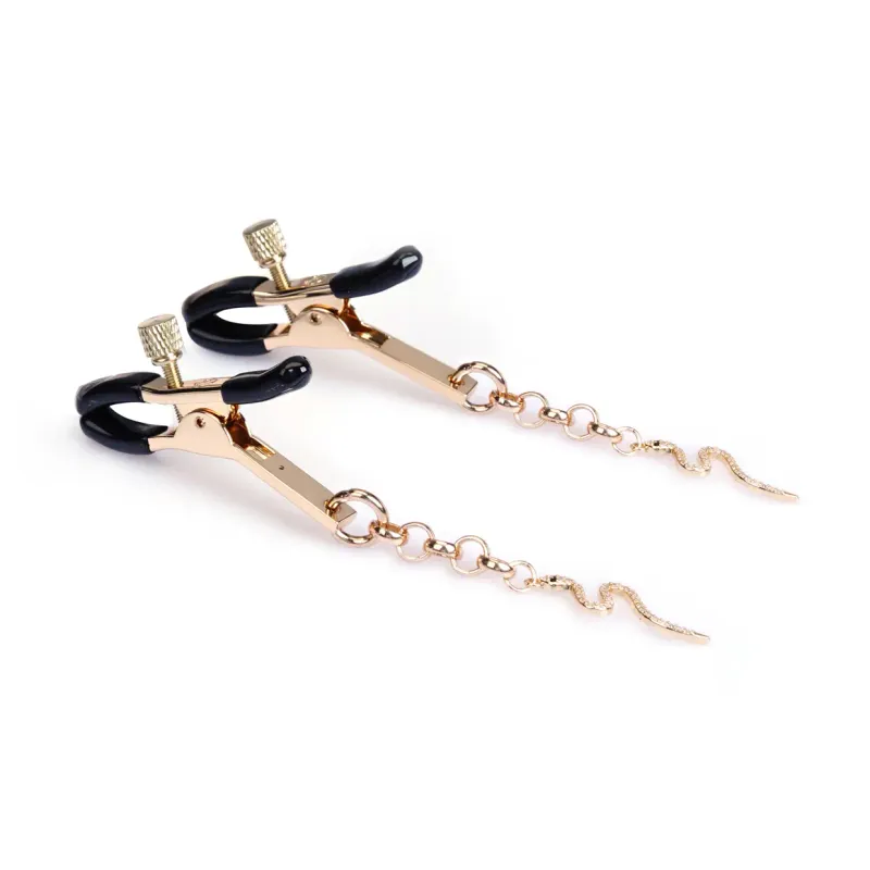 NC-81693 Zinc Nip Clamps Snake Gold