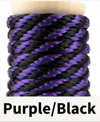 MFP Rope Spool 1/4" Purple/Black (per foot)