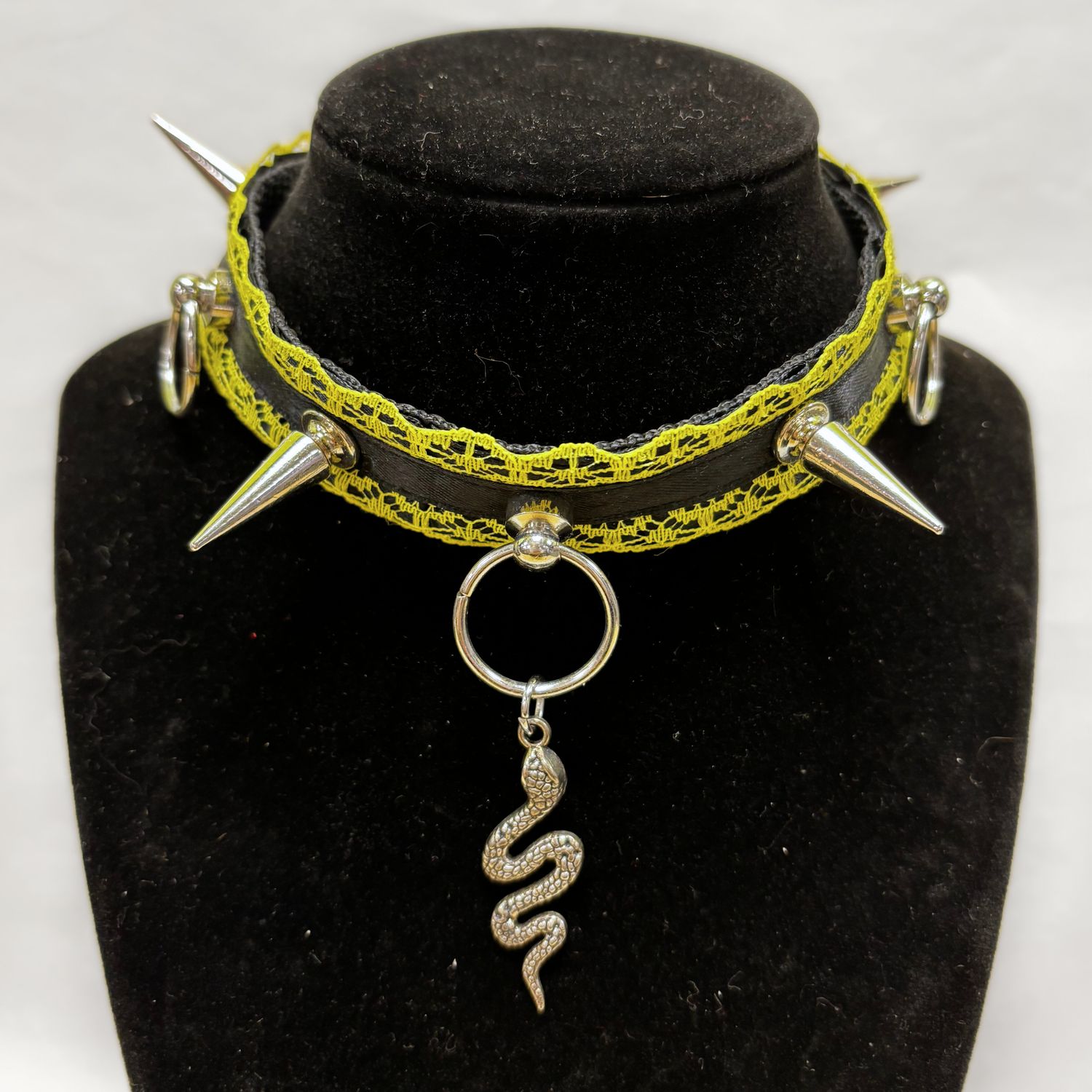 Lace Choker , Color: Spiked Snake