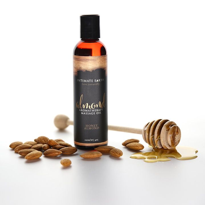 Intimate Earth Massage Oil Honey Almond, Size: 4oz