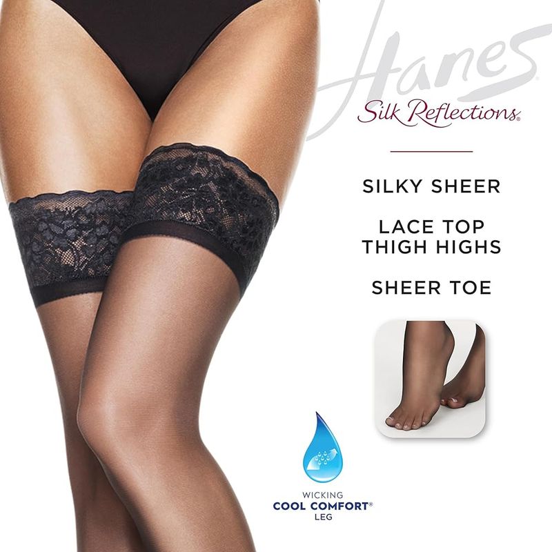 1909 Lace Top Stockings A Natural
