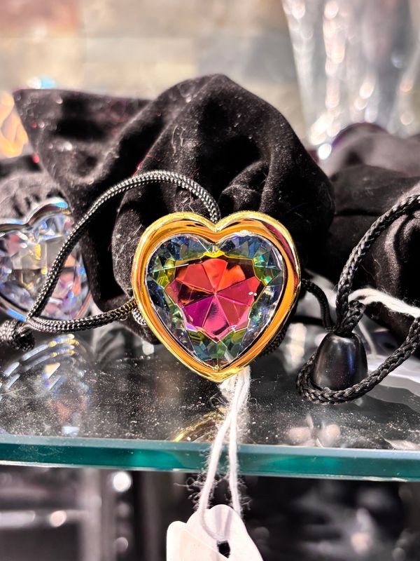 PL-RGH-M R. Gold Heart W/ Gem Med.